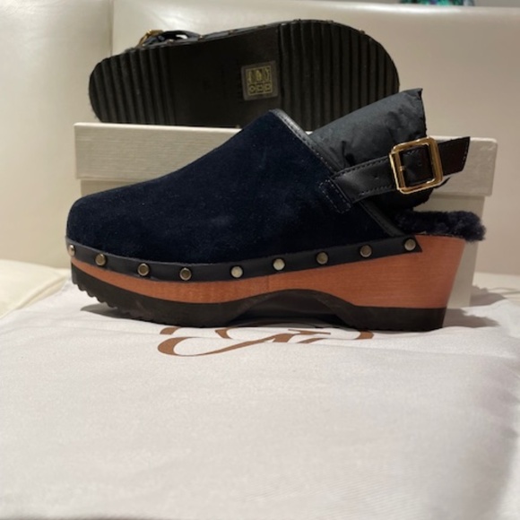 M.Gemi Greta Backstrap with Shearling Clog  -   Size 6 - Picture 9 of 10